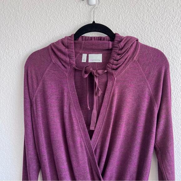Athleta Inner Twist Hoodie Chianti Heather - Picture 3 of 11